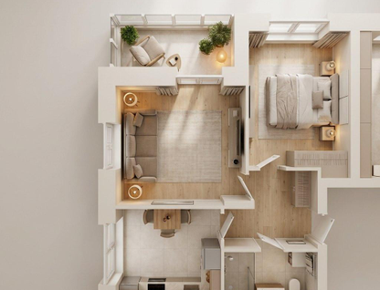 2-к. квартира, 45,5&nbsp;м²