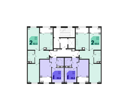 1-к. квартира, 36&nbsp;м²