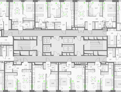 2-к. квартира, 66 м²
