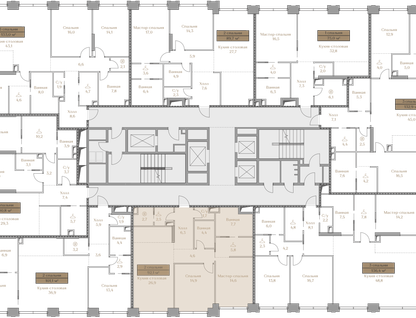 2-к. квартира, 92&nbsp;м²