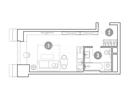Студия, 31&nbsp;м²