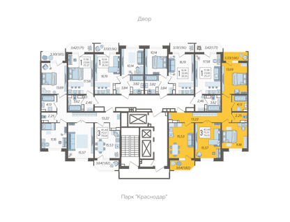 3-к. квартира, 79&nbsp;м²