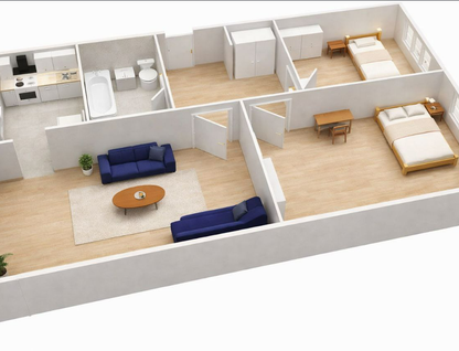 3-к. квартира, 60,9&nbsp;м²