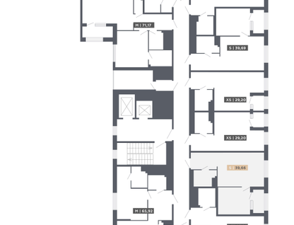 Студия, 39&nbsp;м²