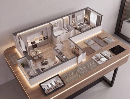 2-к. квартира, 58,9 м²