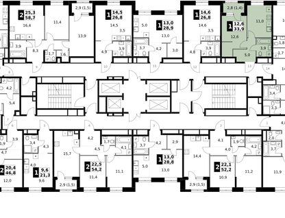1-к. квартира, 33&nbsp;м²