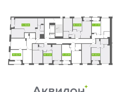 1-к. квартира, 37&nbsp;м²