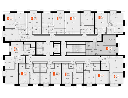 2-к. квартира, 41 м²