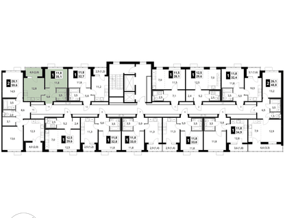1-к. квартира, 35&nbsp;м²