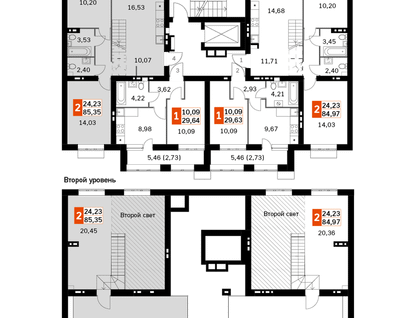 3-к. квартира, 85&nbsp;м²