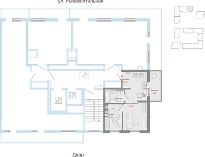 1-к. квартира, 33 м²