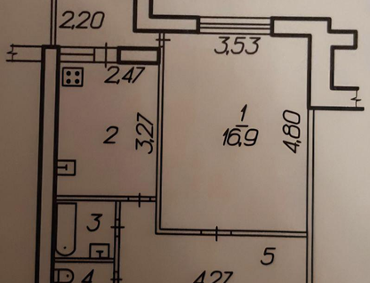 1-к. квартира, 40,3&nbsp;м²