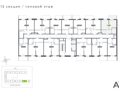1-к. квартира, 34&nbsp;м²