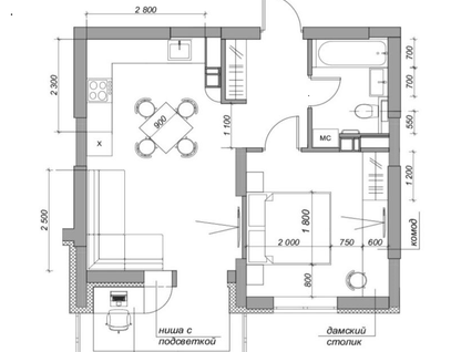 2-к. квартира, 41,2&nbsp;м²