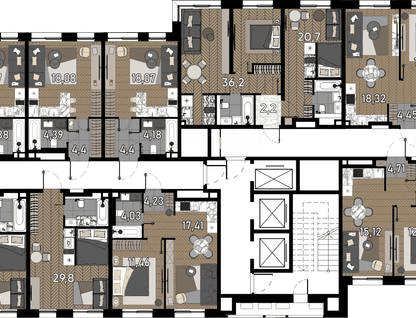 Студия, 29 м²