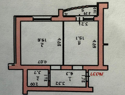 2-к. квартира, 44,1&nbsp;м²