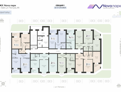 1-к. квартира, 19&nbsp;м²