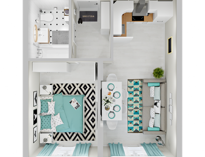 1-к. квартира, 37&nbsp;м²