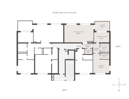 3-к. квартира, 121&nbsp;м²