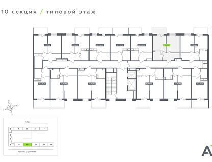 1-к. квартира, 34&nbsp;м²