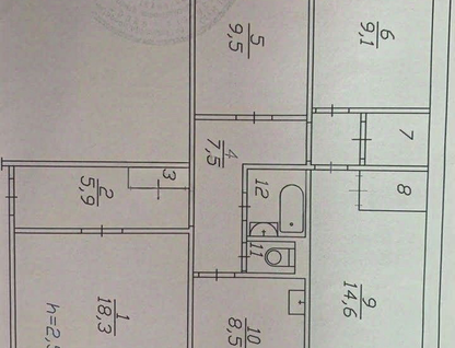 4-к. квартира, 82&nbsp;м²