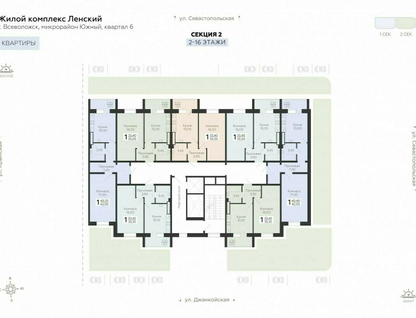 1-к. квартира, 42&nbsp;м²