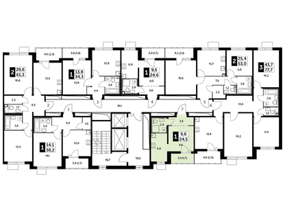 Студия, 25&nbsp;м²