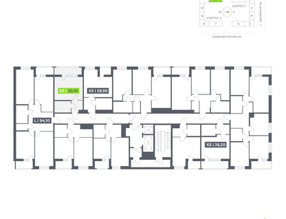 Студия, 30&nbsp;м²