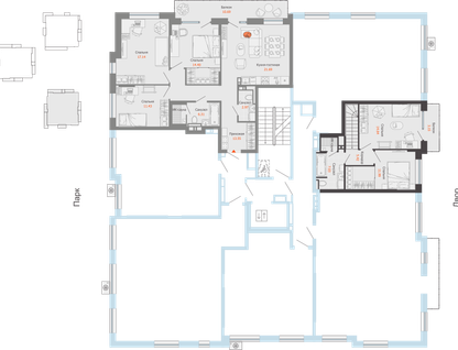 4-к. квартира, 90 м²