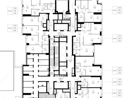1-к. квартира, 79&nbsp;м²