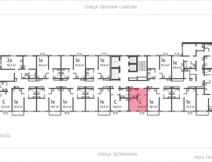 Студия, 26&nbsp;м²