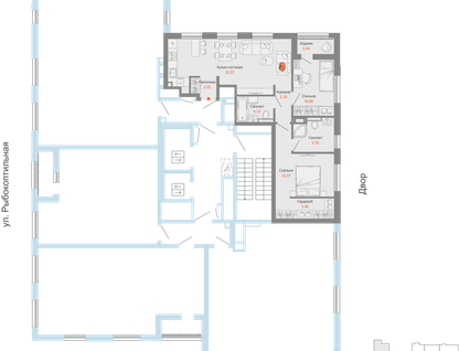 3-к. квартира, 71&nbsp;м²