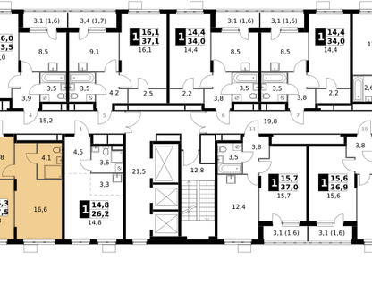 4-к. квартира, 87&nbsp;м²