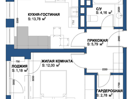 1-к. квартира, 39,7&nbsp;м²