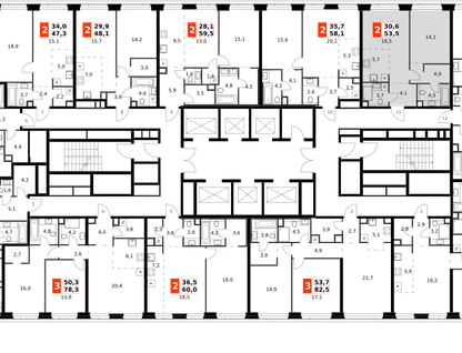 2-к. квартира, 53 м²