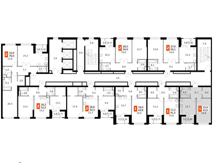 1-к. квартира, 41&nbsp;м²