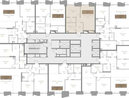 1-к. квартира, 49&nbsp;м²