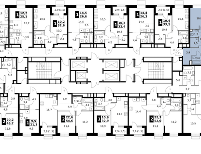 3-к. квартира, 61&nbsp;м²