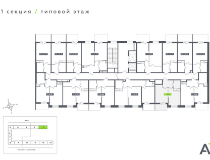 1-к. квартира, 32&nbsp;м²