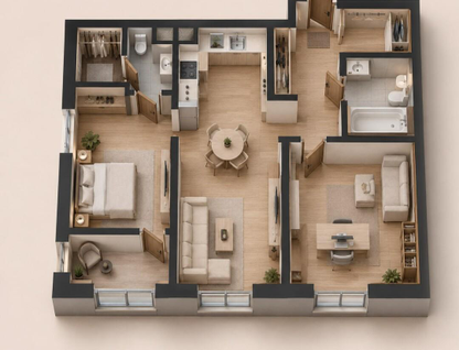 2-к. квартира, 68,8&nbsp;м²